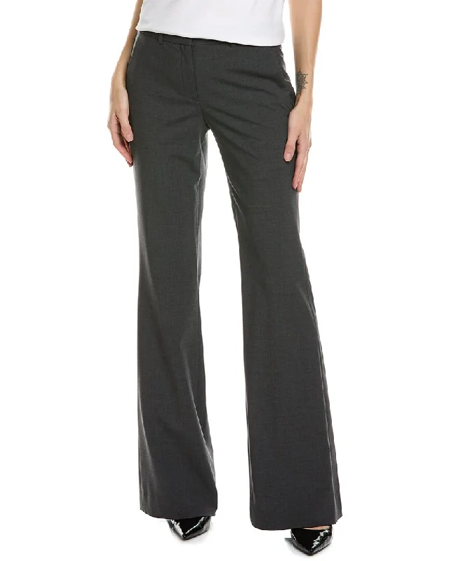 Trendy Street Style Attire Theory Wool-Blend Demitria Pant