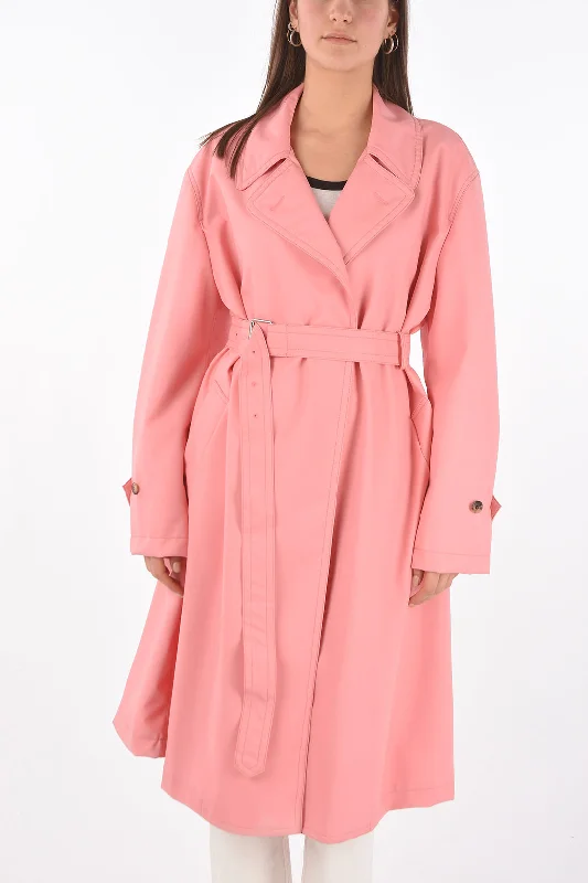 Get The Latest Trends Maison Margiela MM0 stretch coat with belt