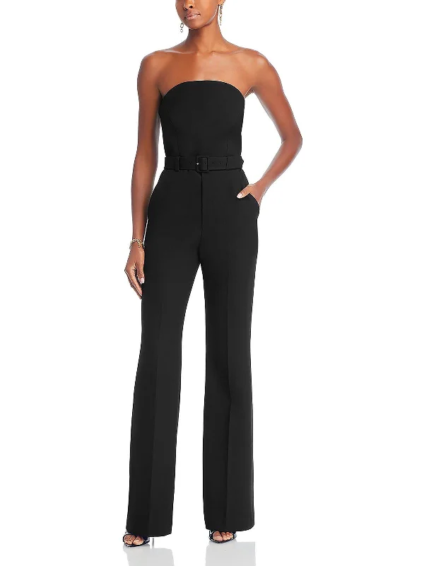 Fashion Deal Kate Womens Strapless Wide Leg Jumpsuit