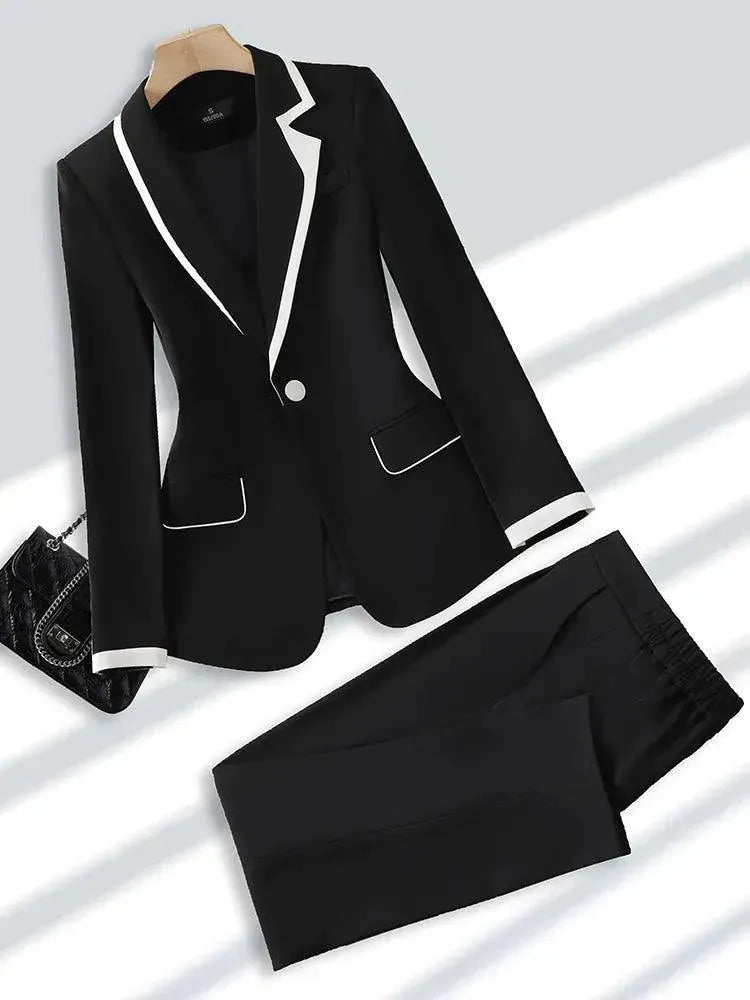 Wardrobe Essentials Double Pocket Formal Women Pant Suit