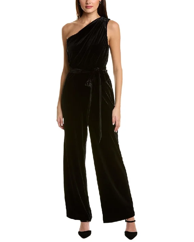 Trendy Street Style Anne Klein One-Shoulder Jumpsuit