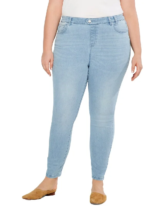 Score Big On Glamorous Red - Carpet Styles NIC+ZOE Plus Studio Slim Ankle Jeans