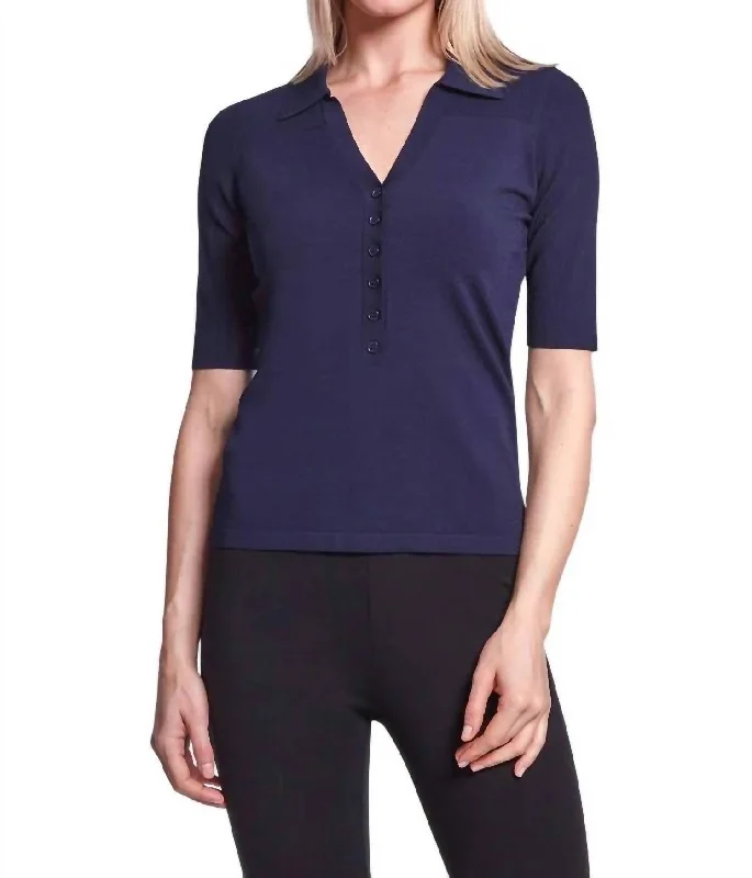 Trend Setting Wardrobe Webb Sweater In Navy