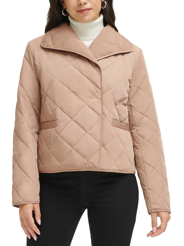 Budget-Friendly Fashion Womens Quilted Collared Wrap Coat