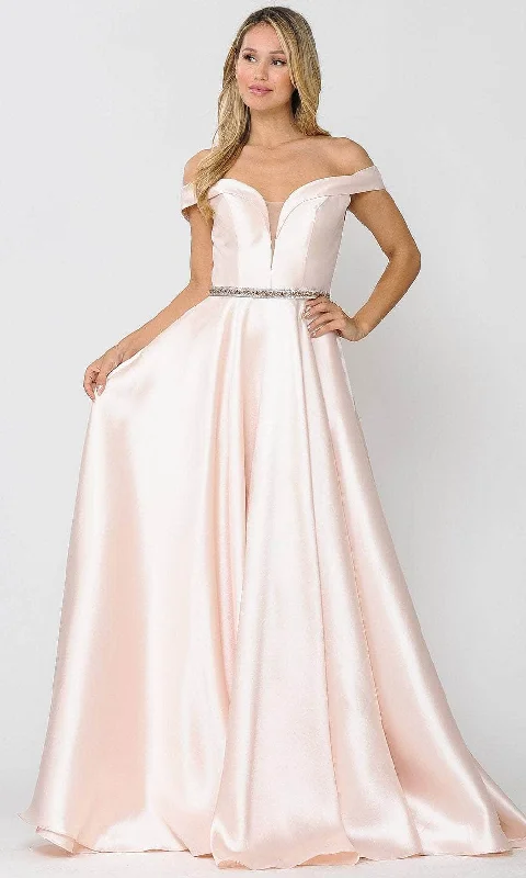 Premium Style Poly USA 8686 - Off-Shoulder Sweetheart Gown