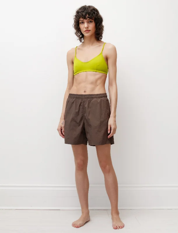 Elegant Clothing Mid Length Swim Shorts Olive