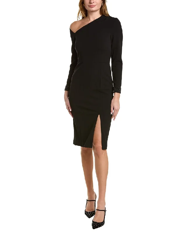 Sophisticated Style Aidan Mattox Asymmetrical Cocktail Dress