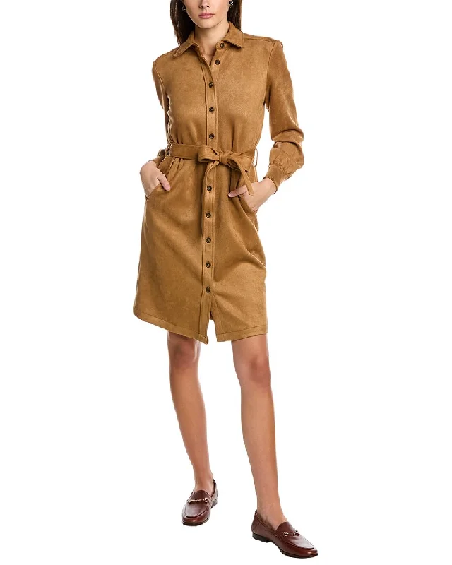 Fashion Forward Outfits Brooks Brothers Microsuede Shirtdress