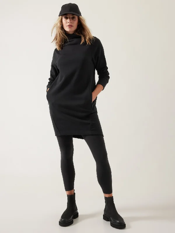 Fashion Forward Cozy Karma Mock Neck Dress