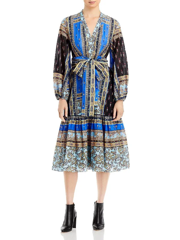 Style Streetwear Diana Womens Belted Long Shirtdress