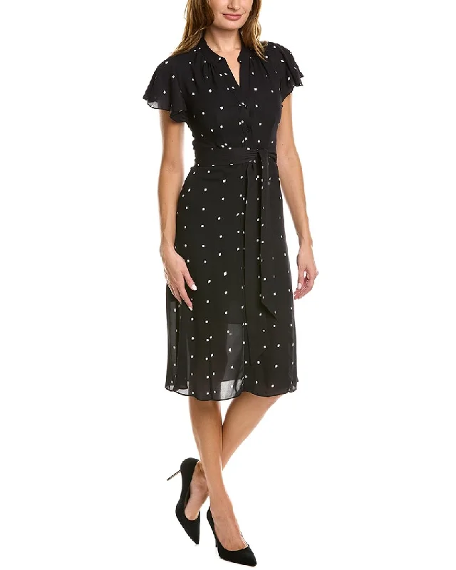 Spring Wardrobe Elie Tahari Dot Shirtdress