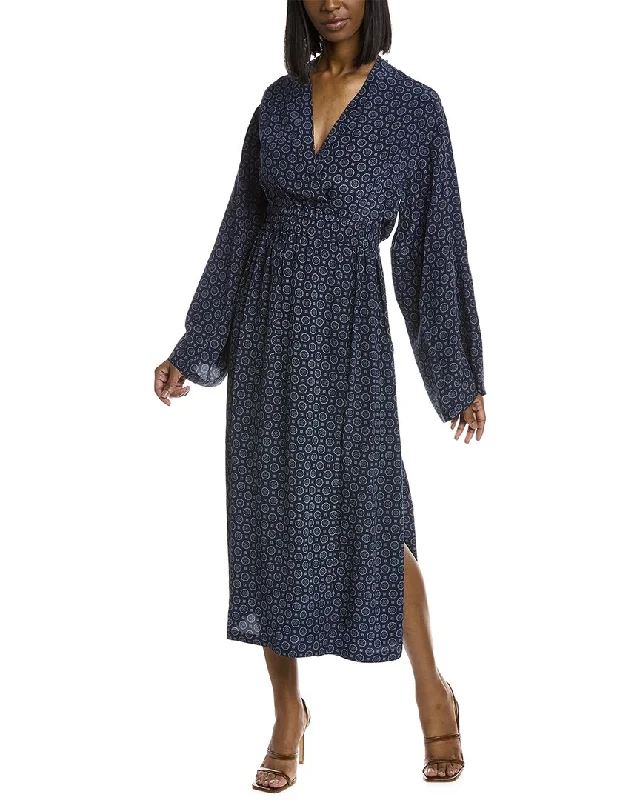 Great Deals On Ethnic Cultural Wear Michael Kors Foulard Crepe de Chine Silk Kimono Dress