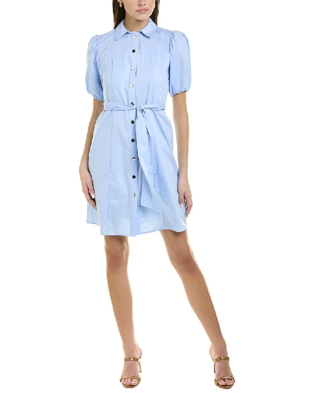 Lighten Up With Nordic Styles Nanette by Nanette Lepore Puff Sleeves Shirtdress