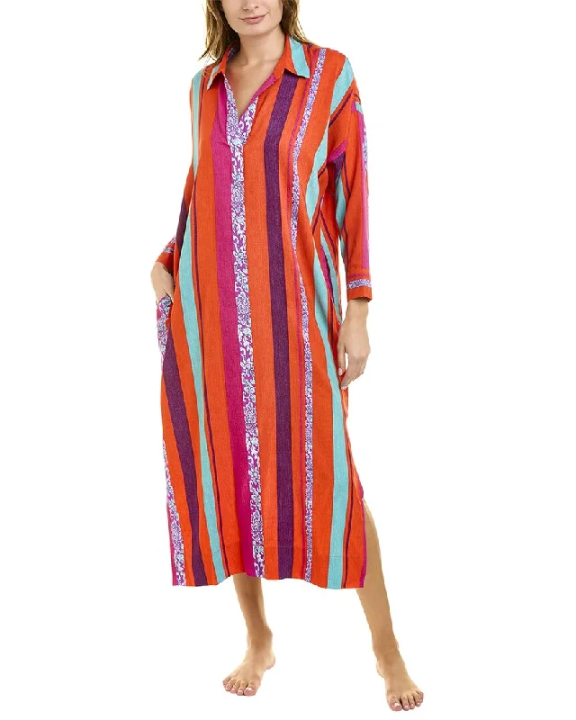 Rustic Countryside Charm Look Natori Inju Caftan Dress