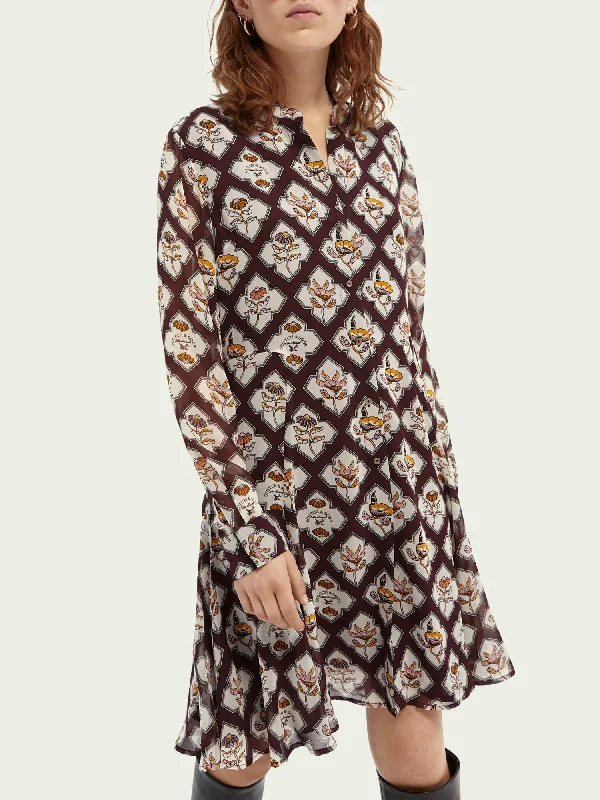 Timeless Classics Scotch & Soda Printed Button-down Dress