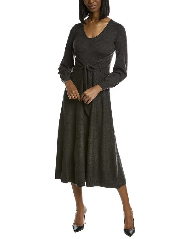 Save On Classic Elegant Styles Taylor Tie-Front Sweaterdress