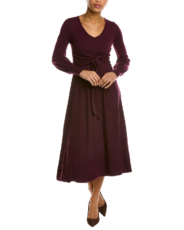 Playful Elegance Taylor Tie-Front Sweaterdress