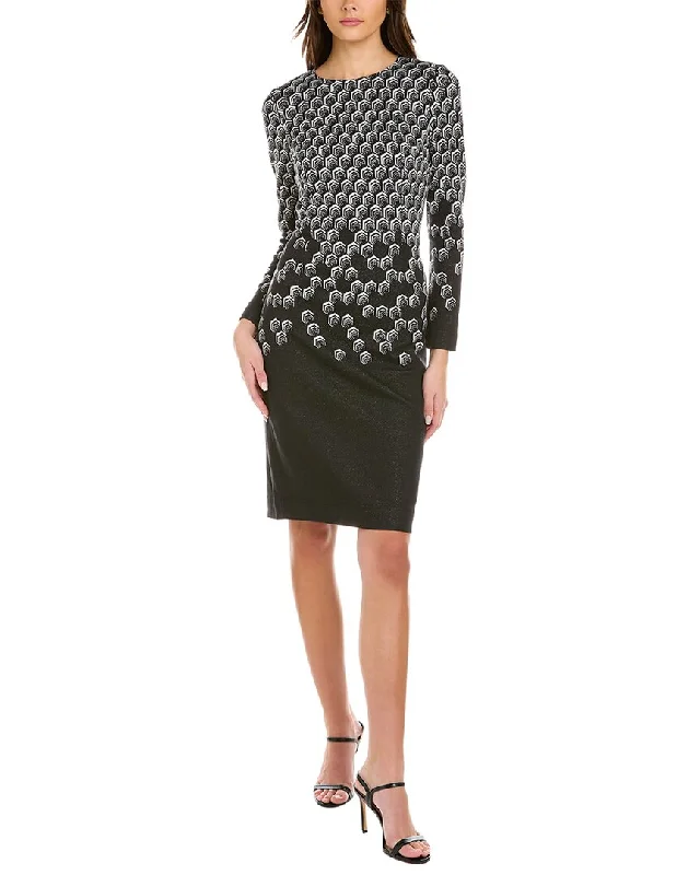 Classic Timeless Elegant Style Teri Jon by Rickie Freeman Sweaterdress