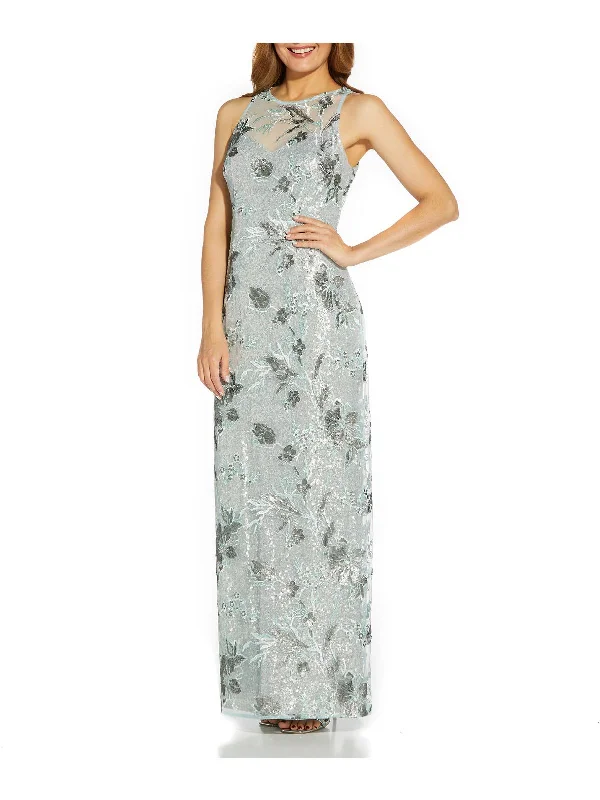 Mega Sale Womens Embellished Maxi Evening Dress